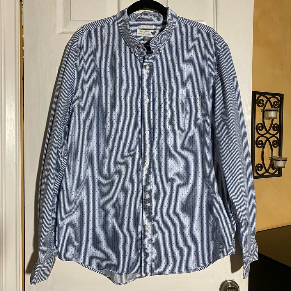 Old Navy | Men’s long-sleeve button-down, “The Classic Shirt”, XL